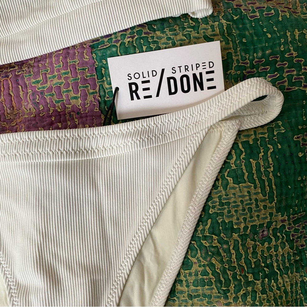 Solid & Striped X Re/Done The Venice Rib Bandeau … - image 5